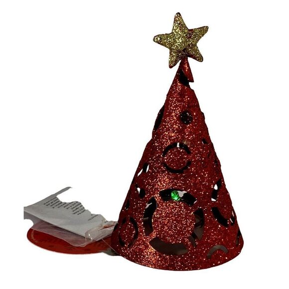 Christmas Decorations Tabletop Glitter Tree Lights Up Large Plush Reindeer NEW - Picture 4 of 4